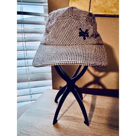 Zoo York Black White Gingham Check Cotton 5-Panel Hat - Picture 1 of 10